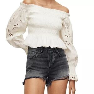 Off-Shoulder White Blouse